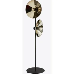 Pamono Cometa Floor Lamp in Gold Fractale by Radar><noscript><img width=