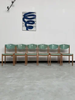New Pamono Community Chairs, 1980s, Set of 6