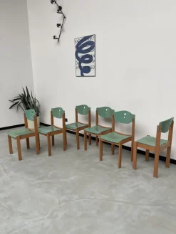 New Pamono Community Chairs, 1980s, Set of 6