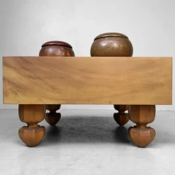 Hot Pamono Complete Go Board in Kaya Wood Japan, 1960s, Set of 3