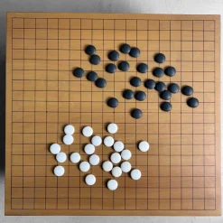 Hot Pamono Complete Go Board in Kaya Wood Japan, 1960s, Set of 3