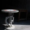 Pamono Concrete Garden Pedestal Table, 1950s> Garden Tables
