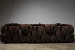 Hot Pamono Confidential 3-Seater Sofa, 2-Seater Sofa and Lounge Chair attributed to Alberto Rosselli for Saporiti, 1970s, Set of 3