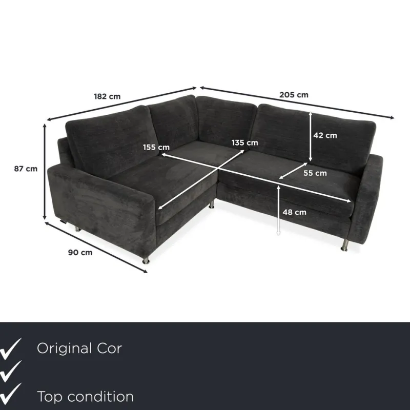 Pamono Conseta Fabric Corner Sofa from Cor> Couches & Sofas