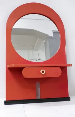 Pamono Console Mirror from Fratelli Sbrilli, 1980s> Mirrors