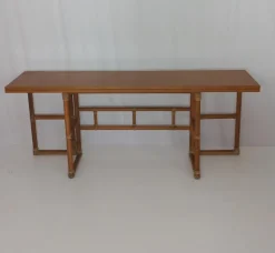 Pamono Console Table by Lyda Levi for McGuire, 1970s