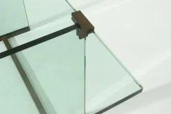 Pamono Console Table Model T30 in Glass and Brass by Peter Ghyczy, 1970s> Console Tables