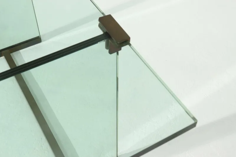 Pamono Console Table Model T30 in Glass and Brass by Peter Ghyczy, 1970s> Console Tables