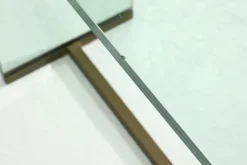 Pamono Console Table Model T30 in Glass and Brass by Peter Ghyczy, 1970s><noscript><img width=
