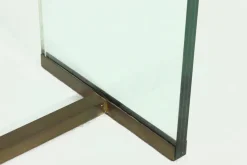 Pamono Console Table Model T30 in Glass and Brass by Peter Ghyczy, 1970s><noscript><img width=