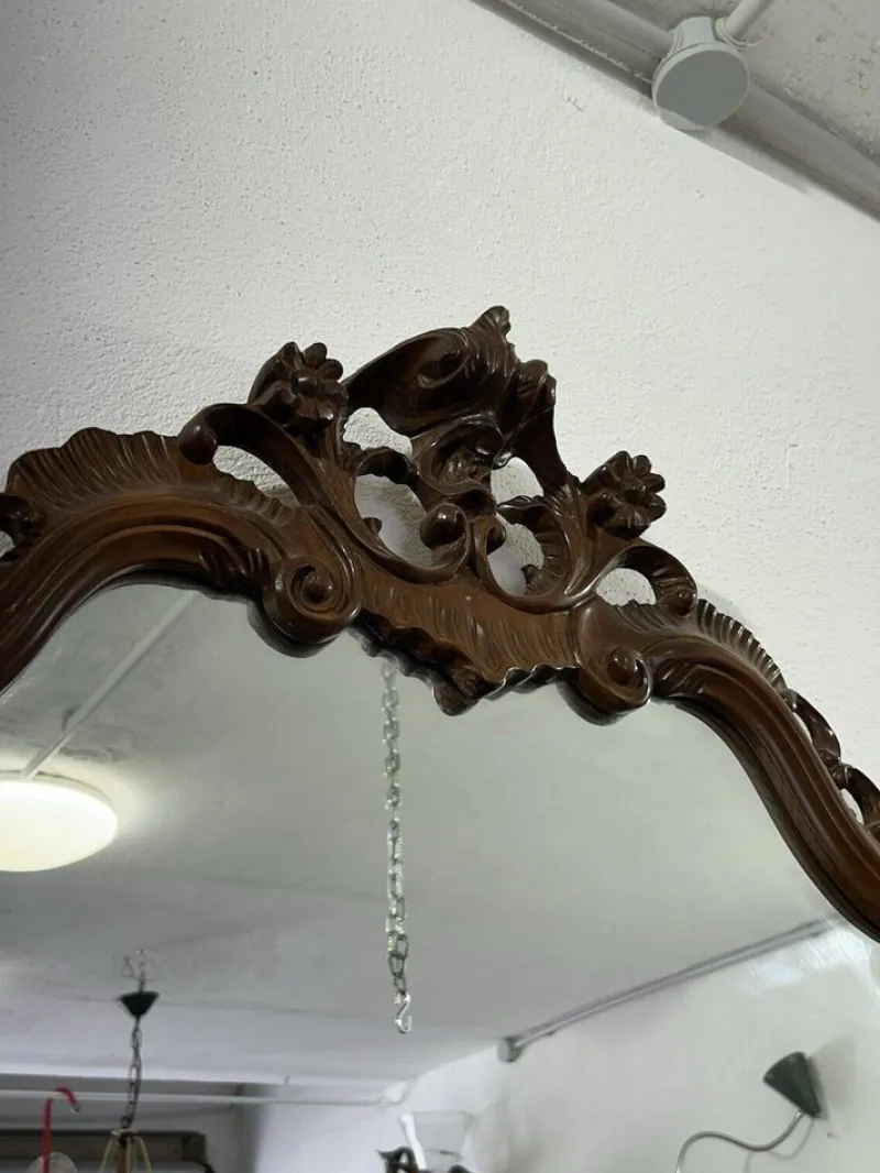 Sale Pamono Console Table with Carved Mirror, 1920s