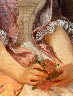 Pamono Constantino Sereno, Young Lady and Governess, Oil on Board, 1875><noscript><img width=