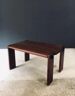 Pamono Constructivist Oak Dining Table, Belgium, 1960s><noscript><img width=