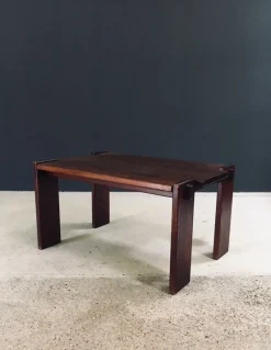 Pamono Constructivist Oak Dining Table, Belgium, 1960s><noscript><img width=