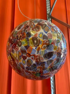 Pamono Contemporany Murrine Sphere Lamp in Murano Style Glass from Simoeng> Ceiling Lights
