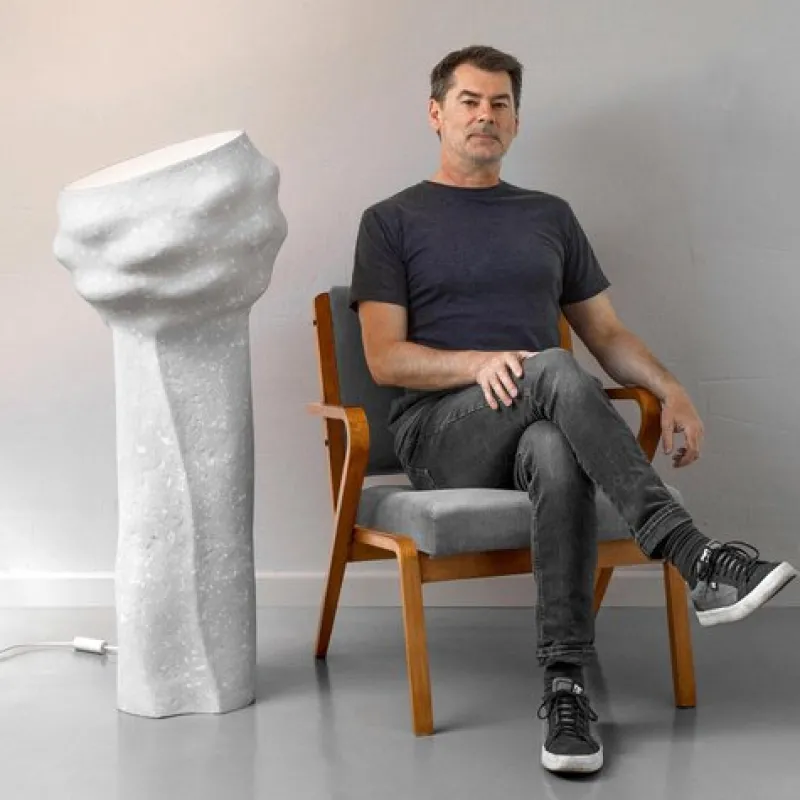 Pamono Contemporary Concrete Accent Floor Lamp by Donatas> Floor Lamps