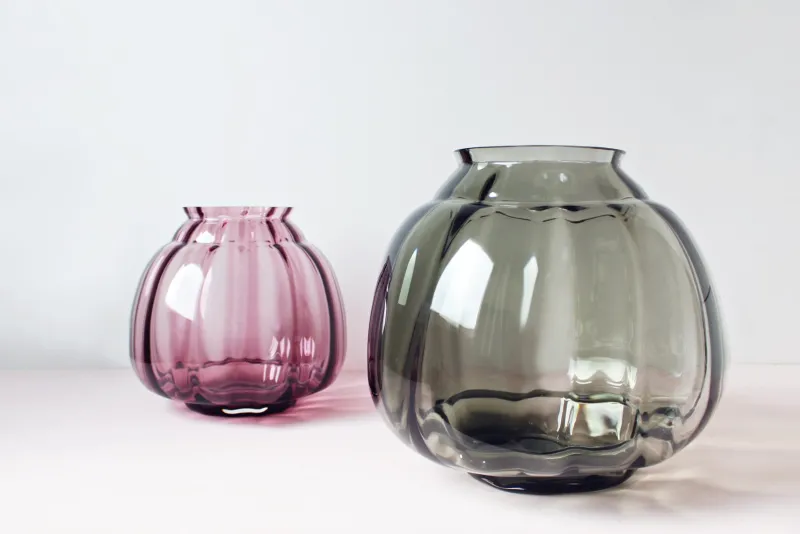 Hot Pamono Copier Revisited Vase in Purple by A.D. Copier for Royal Leerdam Crystal, 2018
