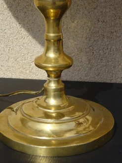 Pamono Copper Bedside Lamps, 1890s, Set of 2><noscript><img width=
