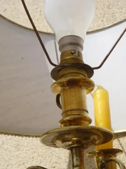 Pamono Copper Bedside Lamps, 1890s, Set of 2><noscript><img width=