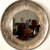Pamono Copper Frame Mirror with Embossed Decor by Angelo Bragalini, 1950s> Mirrors