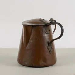 Sale Pamono Copper Jug ​​with Lid and Handles, Early 20th Century