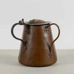 Sale Pamono Copper Jug ​​with Lid and Handles, Early 20th Century