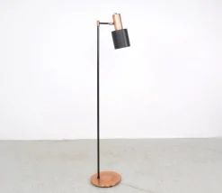 Pamono Copper Studio Floor Lamp by Jo Hammerborg for Fog & Mørup, 1960s> Floor Lamps
