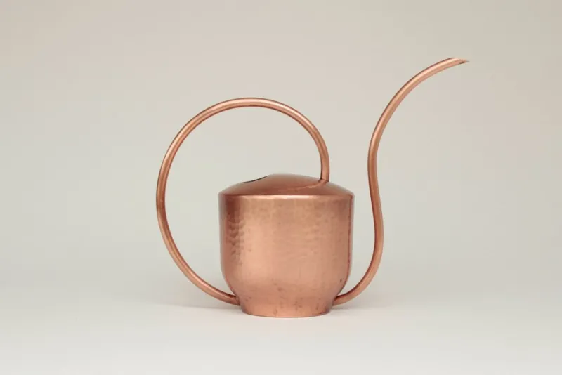 Pamono Copper Watering Can for Window Plants in the style of Bauhaus from Eugen Zint, 1960s> Garden Accessories