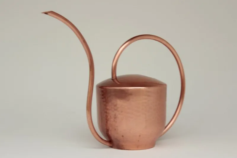 Pamono Copper Watering Can for Window Plants in the style of Bauhaus from Eugen Zint, 1960s> Garden Accessories