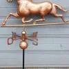 Pamono Copper Weather Vane with Horse Wind Ornament