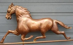 Pamono Copper Weather Vane with Horse Wind Ornament