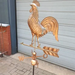 Pamono Copper Weather Vane with Rooster Wind Ornament><noscript><img width=
