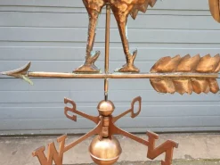 Pamono Copper Weather Vane with Rooster Wind Ornament><noscript><img width=