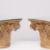 Discount Pamono Corinthian Capital Side Tables, 1970s, Set of 2