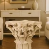 New Pamono Corinthian Style White Stone Capital