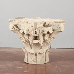New Pamono Corinthian Style White Stone Capital