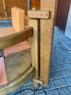 Pamono Corner Bench and Incorporated Floor Lamp attributed to Guillerme Et Chambron><noscript><img width=