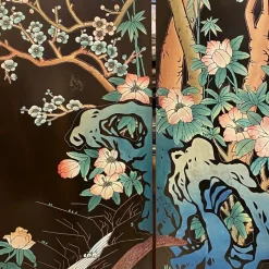 Pamono Coromandel Black Lacquered 4-Panel Screen><noscript><img width=