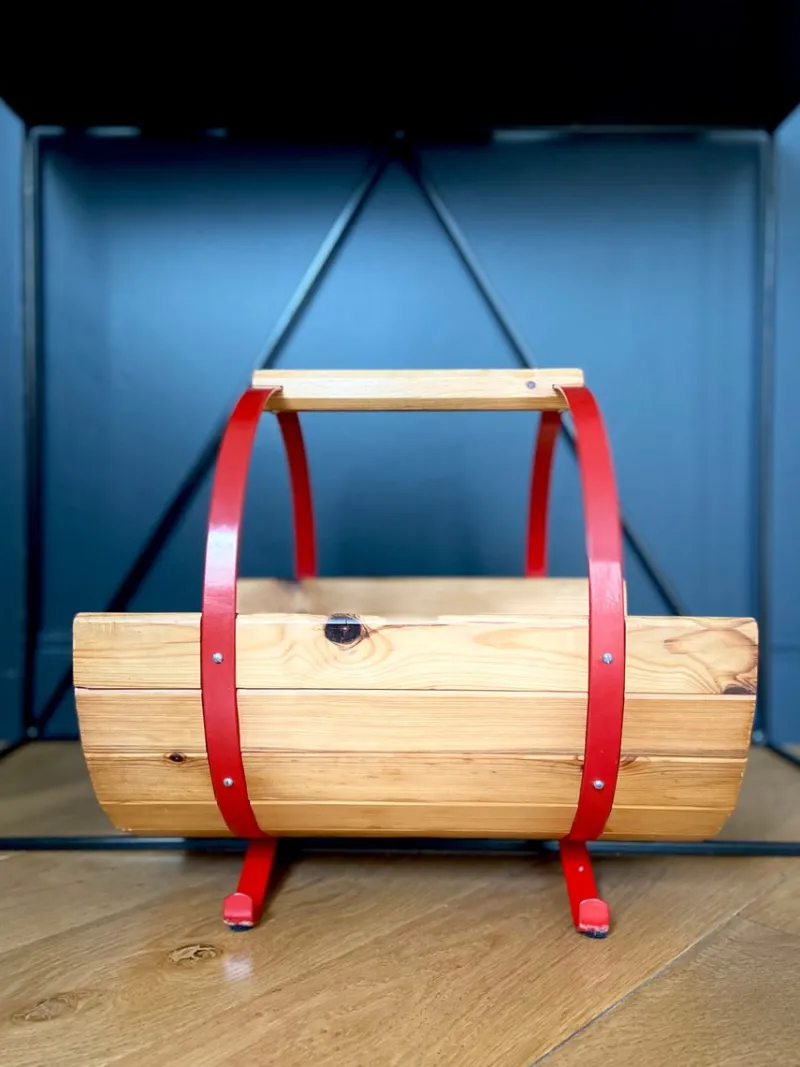 Pamono Coronado Magazine Rack in Wood and Metal, 1970s> Magazine Racks