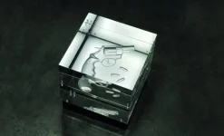 New Pamono Cosa Nostra Light Sculpture in Acrylic Glass and Leather by Barberini & Gunnell