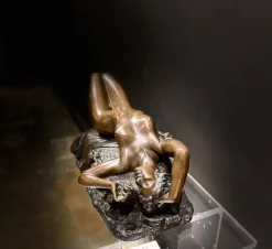 Pamono Costantino Barbella, Art Nouveau Ebrezza Sculpture, 1912, Bronze> Art Nouveau|Classical