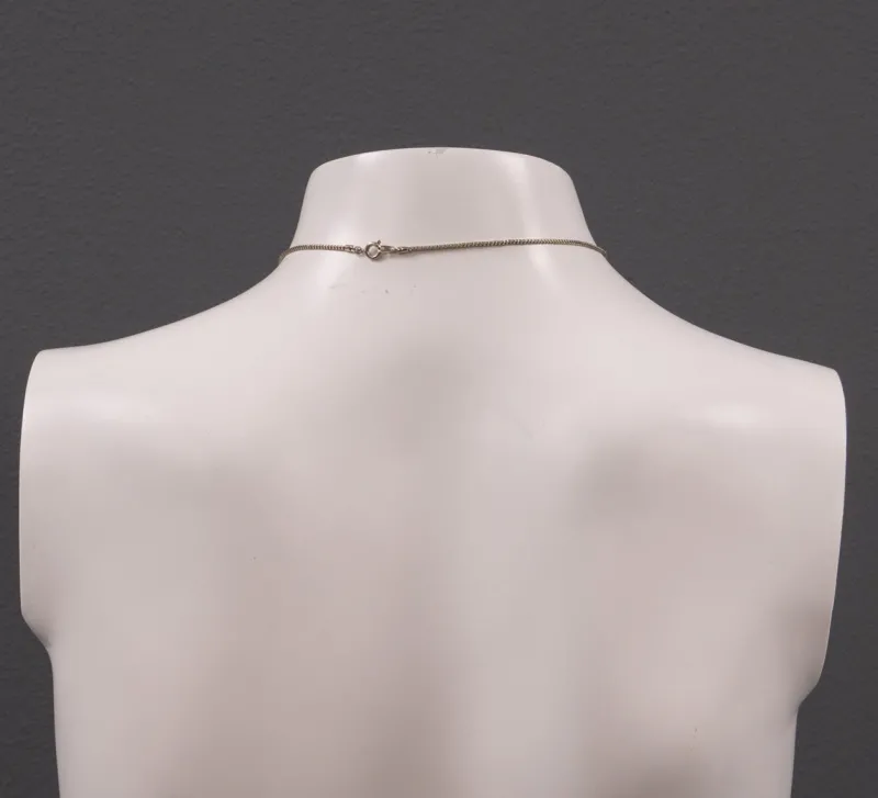 Hot Pamono Costume Necklace with a Green Nephrite Jade Heart, 1960s