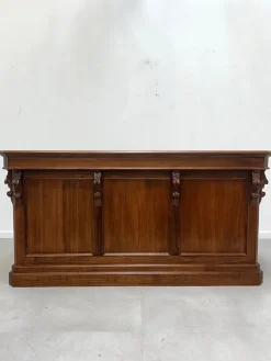 Pamono Counter in Elm Wood with Carved Details> Sideboards & Buffets