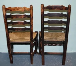 Clearance Pamono Country House Dining Chairs in Oak, Set of 4