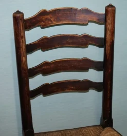Clearance Pamono Country House Dining Chairs in Oak, Set of 4