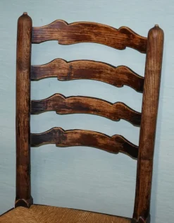 Clearance Pamono Country House Dining Chairs in Oak, Set of 4