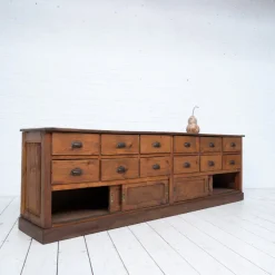 Pamono Craft Cabinet with Drawers and Sliding Doors, 1900s><noscript><img width=