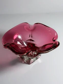 Best Pamono Cranberry Red Vide Poche by Josef Hospodka for Chribska, 1970s