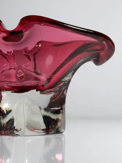 Best Pamono Cranberry Red Vide Poche by Josef Hospodka for Chribska, 1970s