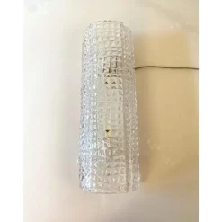 Pamono Crocodile Transparent Murano Glass Wall Sconces by Simoeng, Set of 2><noscript><img width=